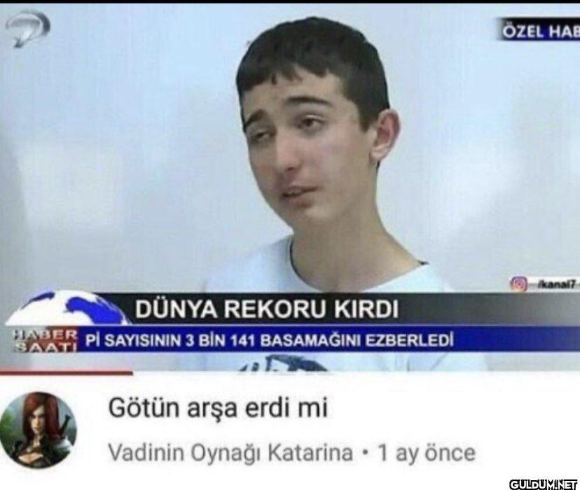 DÜNYA REKORU KIRDI HABER...