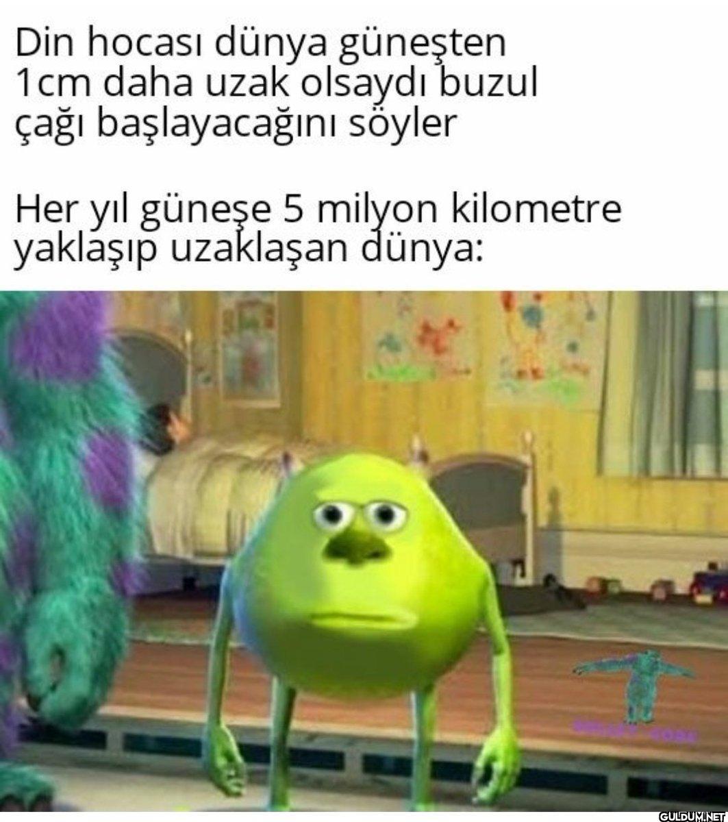 Din hocası dünya güneşten...