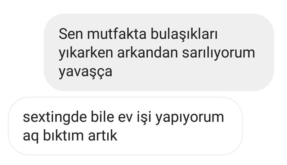 Sen mutfakta bulaşıkları...