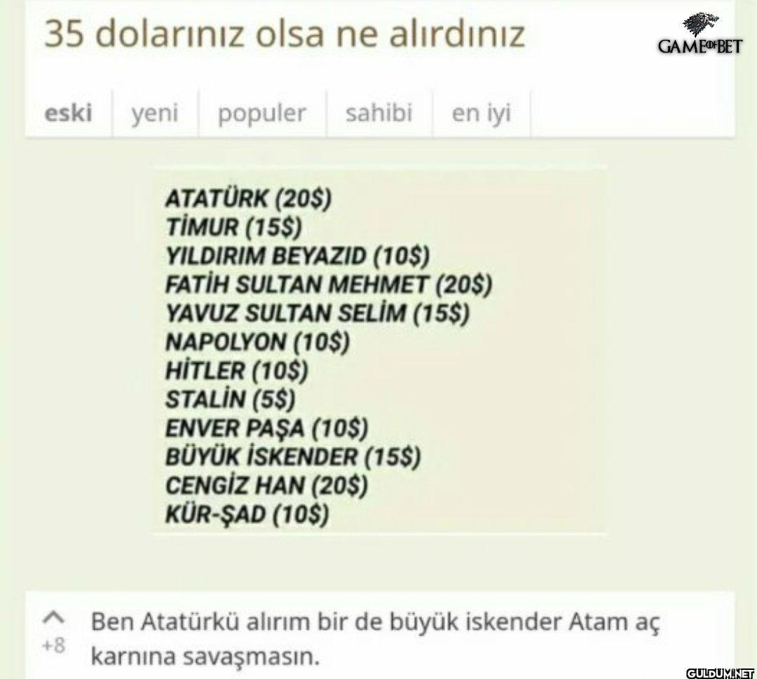 35 dolarınız olsa ne...