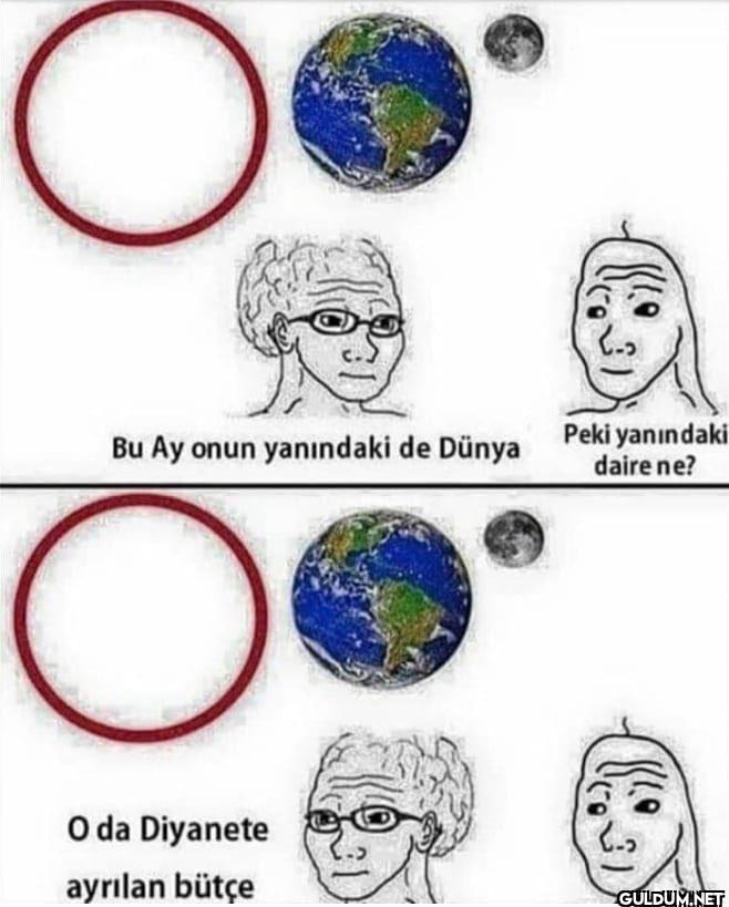 O Bu Ay onun yanındaki de...