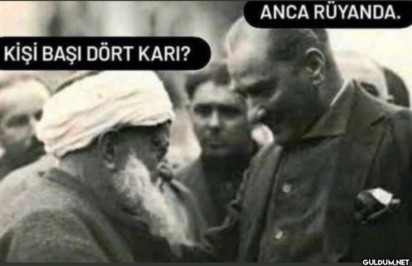 KİŞİ BAŞI DÖRT KARI? ANCA...