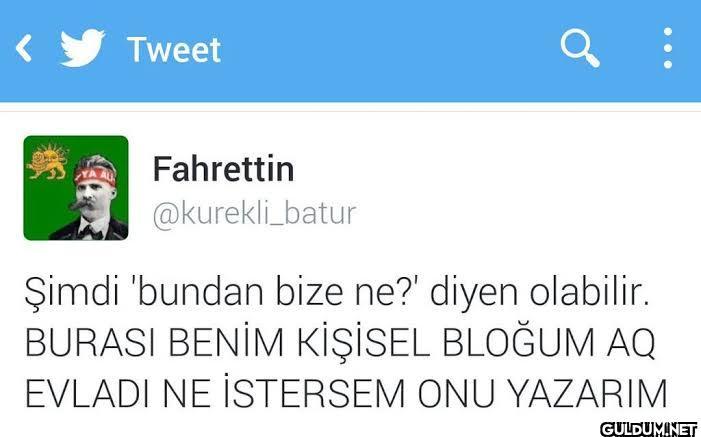 Tweet Fahrettin...