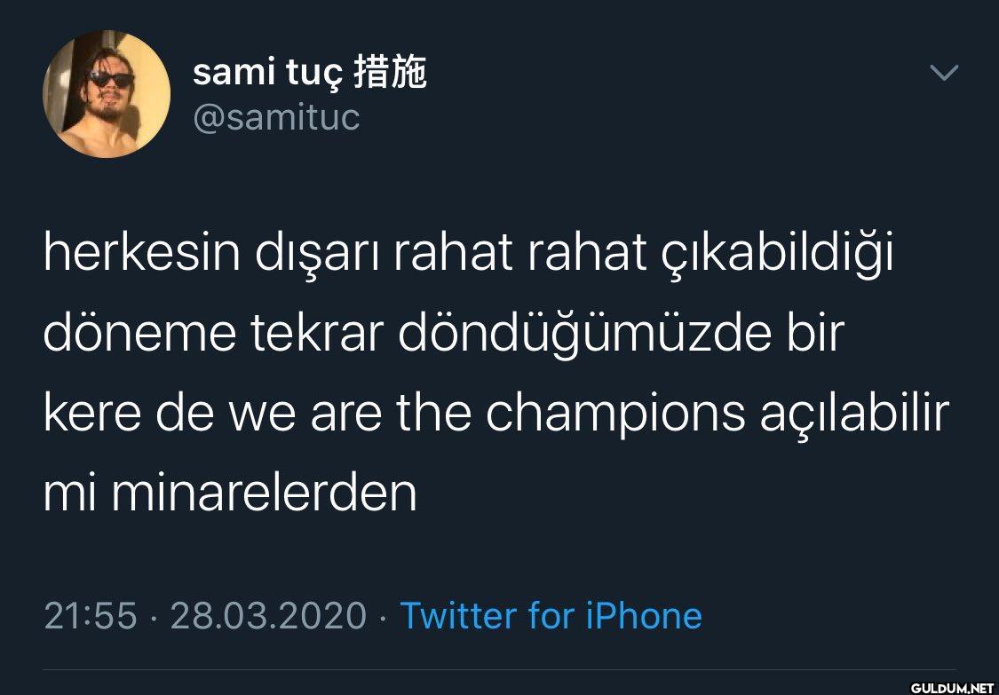 sami tuç @samituc herkesin...