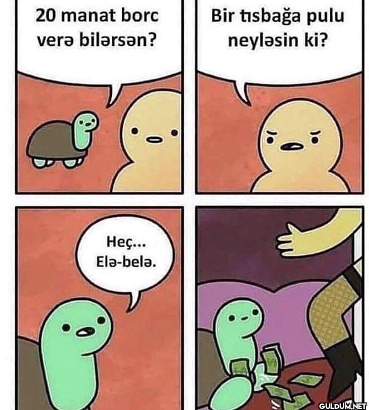 20 manat borc verə...