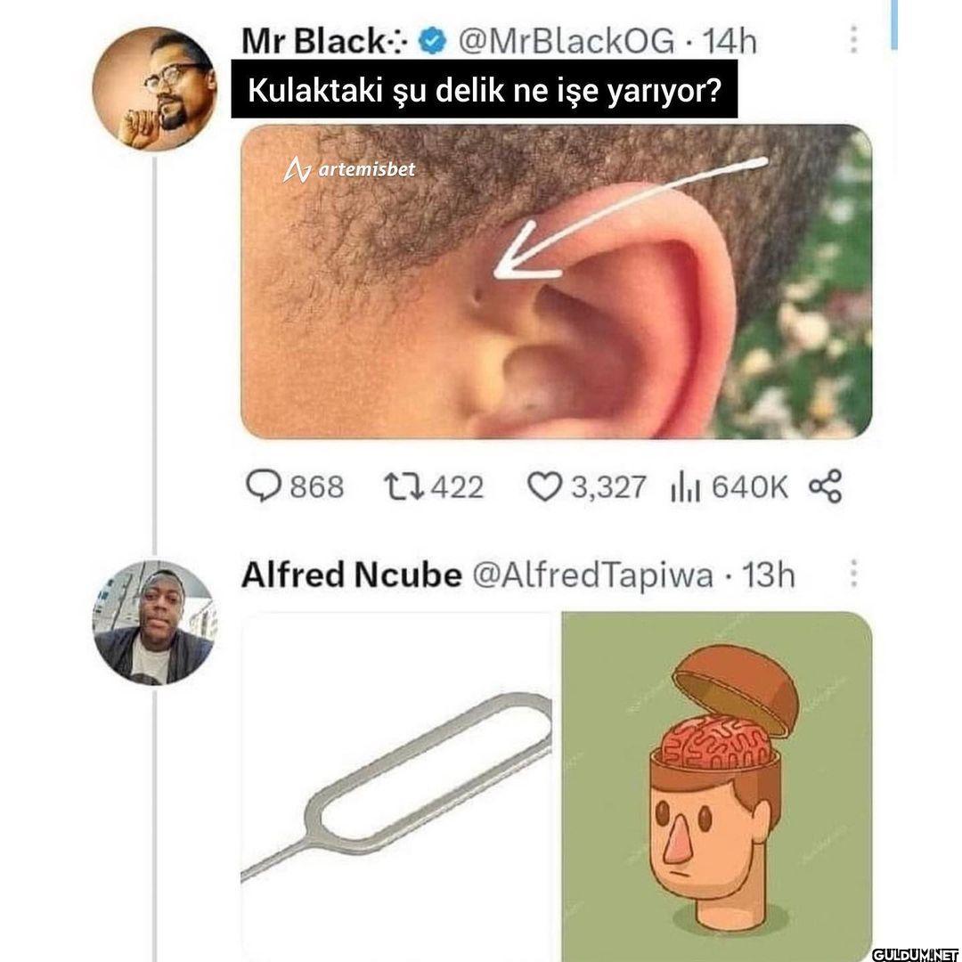 bendede var   Mr Black:...