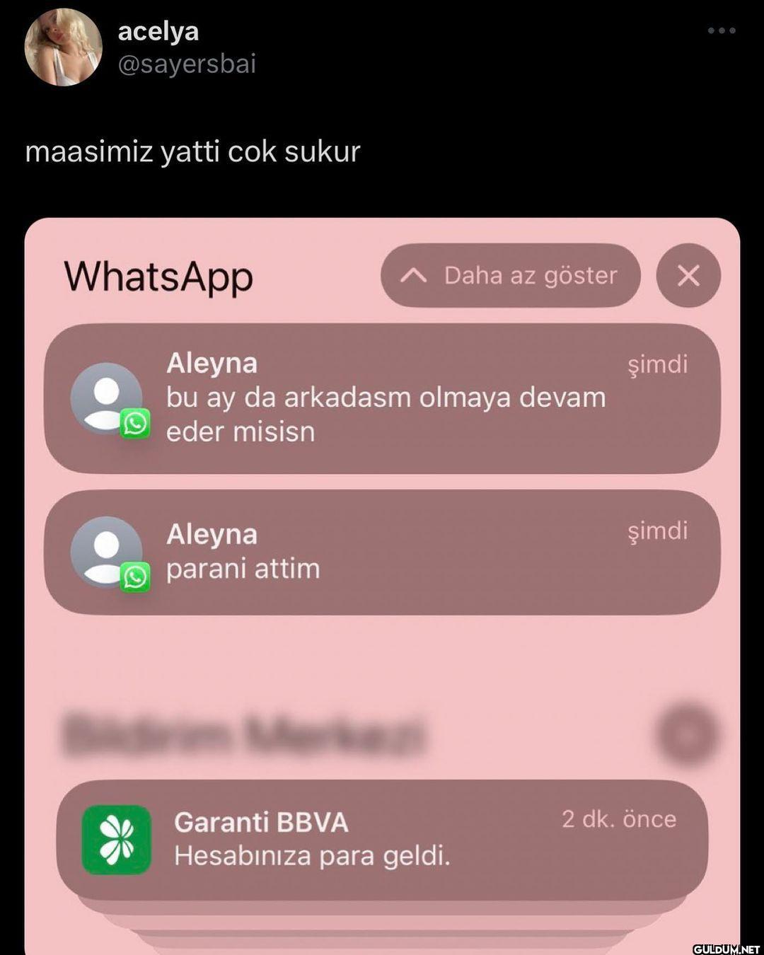 acelya @sayersbai maasimiz...