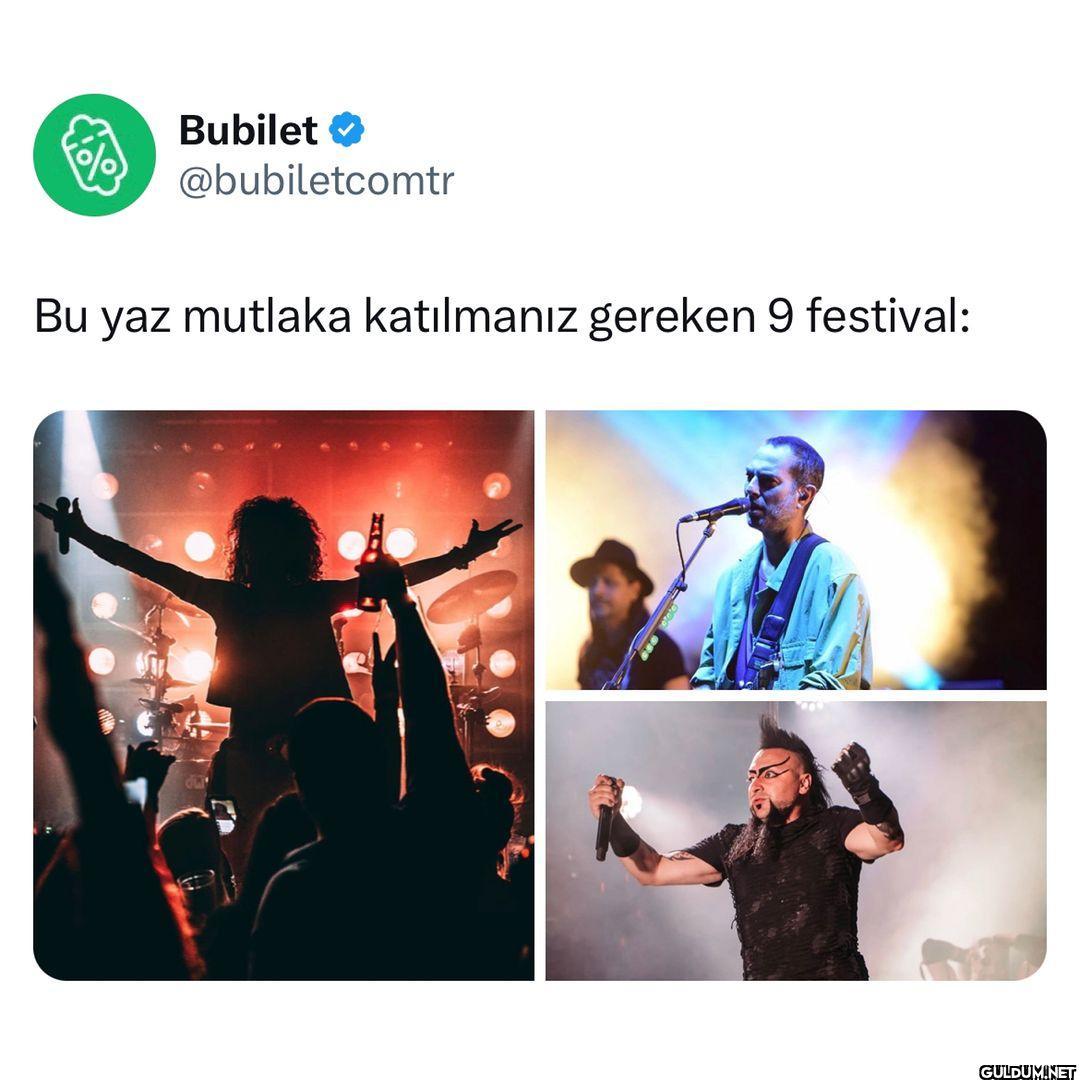 Bu festivallere beraber...