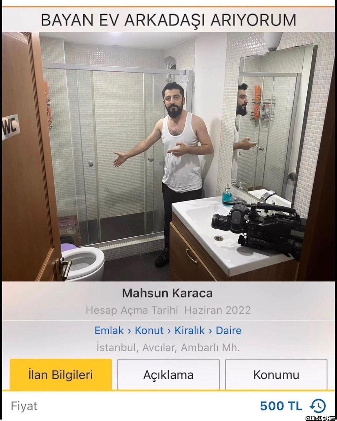 WC BAYAN EV ARKADAŞI...