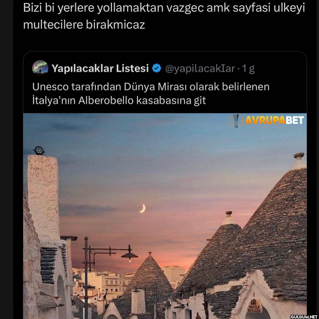 Bizi bi yerlere...