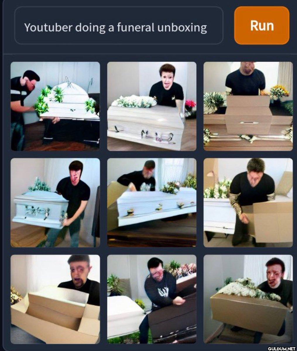 Youtuber doing a funeral...