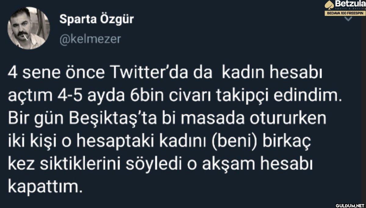Sparta Özgür @kelmezer...
