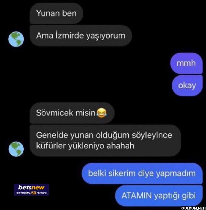 Yunan ben Ama İzmirde...