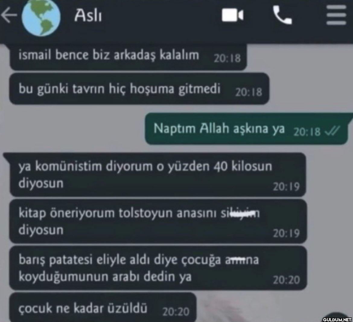 Aslı ismail bence biz...