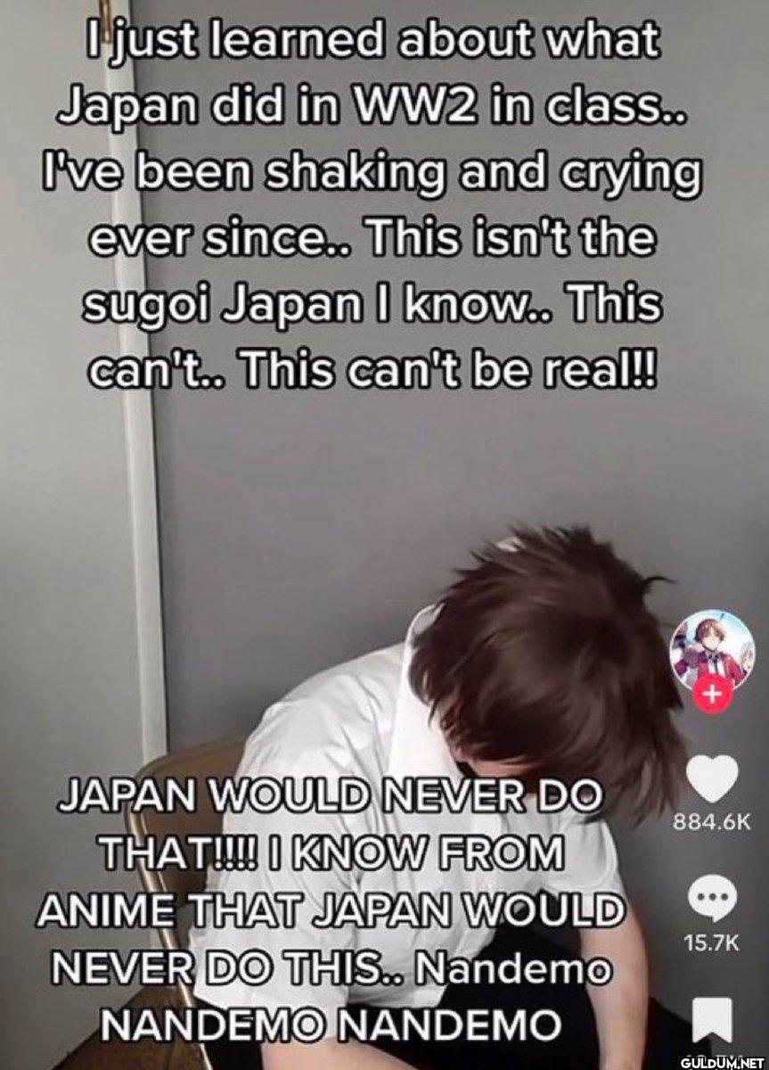 I just learned about what...