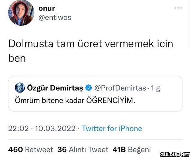 onur @entiwos Dolmusta tam...
