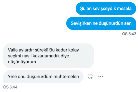 Sevişirken ne düşünürdün...