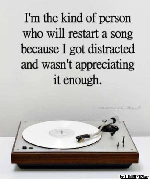 I'm the kind of person who...