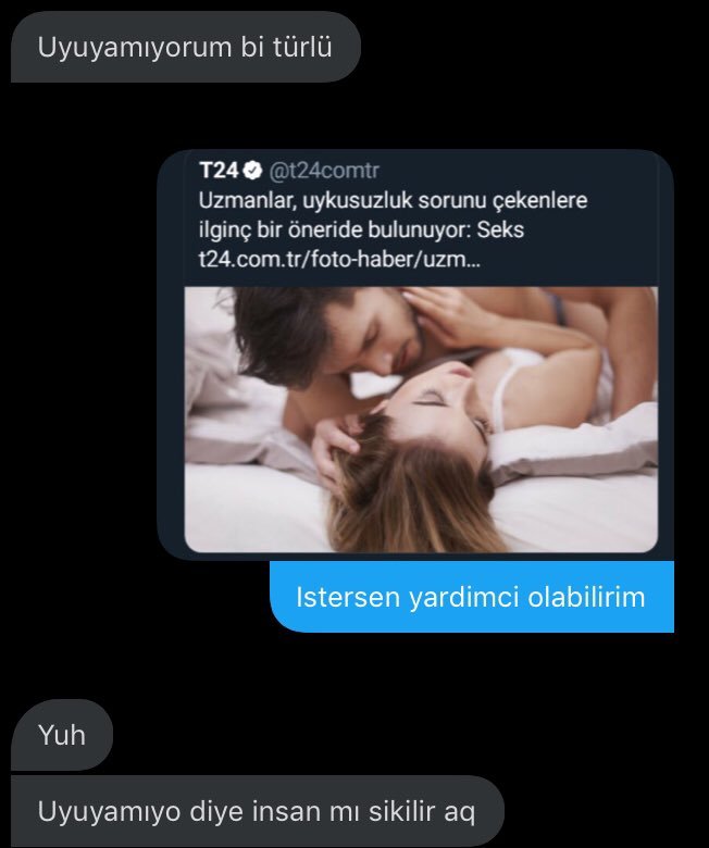 Uyuyamıyorum bi türlü Yuh...