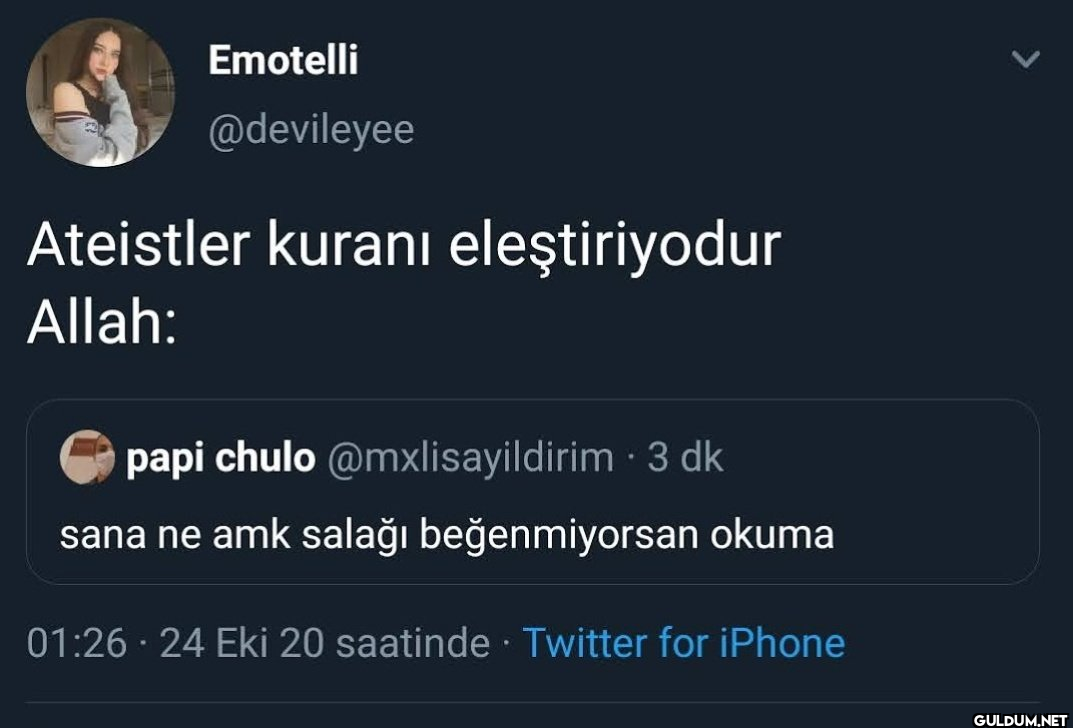 Ateistler kuranı...