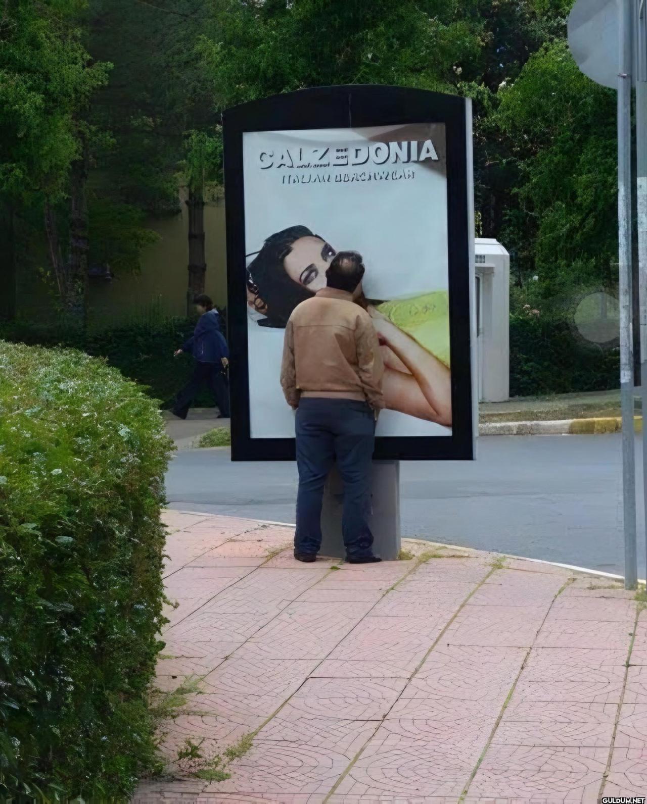 aaa döndüm ki öpüşüyorlar...