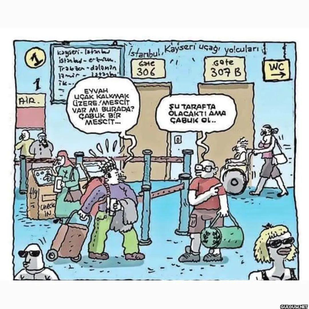 Dev hizmet!  Uçağa hem...