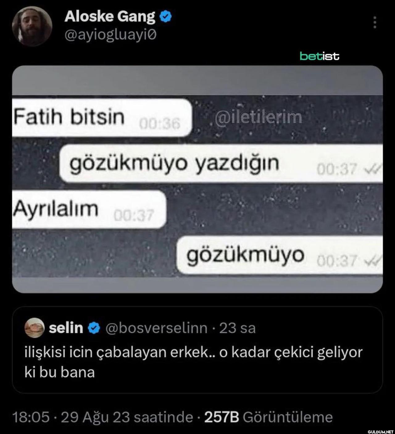 görmedim duymadım...