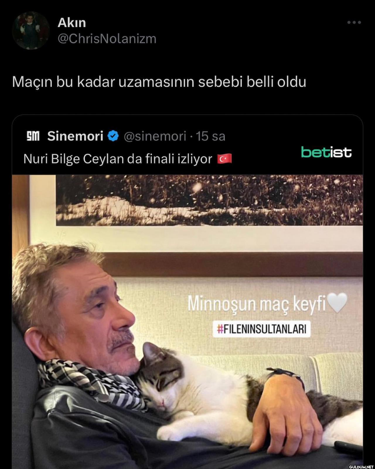 Akın @ChrisNolanizm Maçın...