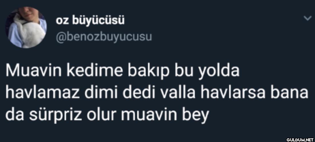 Muavin kedime bakıp bu...