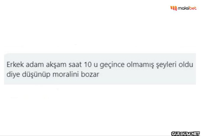 maksibet Erkek adam akşam...