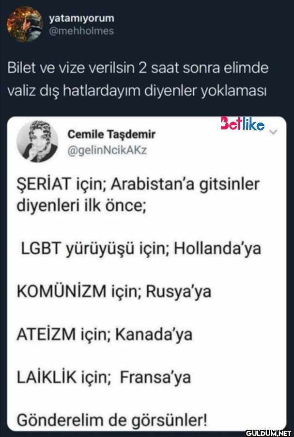 yatamıyorum @mehholmes...