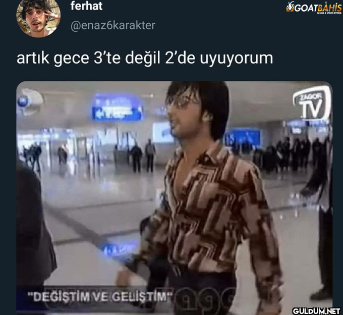 artık gece 3'te değil 2'de...