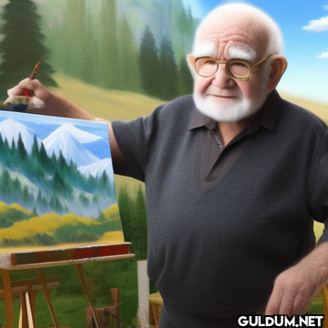 Bob Ross'u Yerin Dibine...