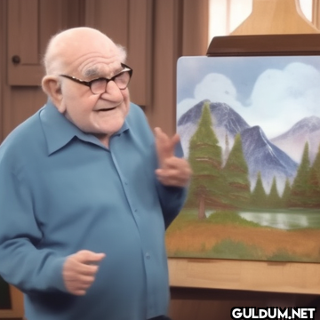 Bob Ross'u Yerin Dibine...
