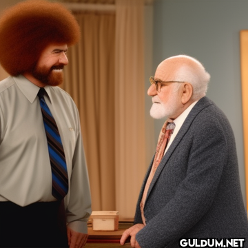 Bob Ross'u Yerin Dibine...