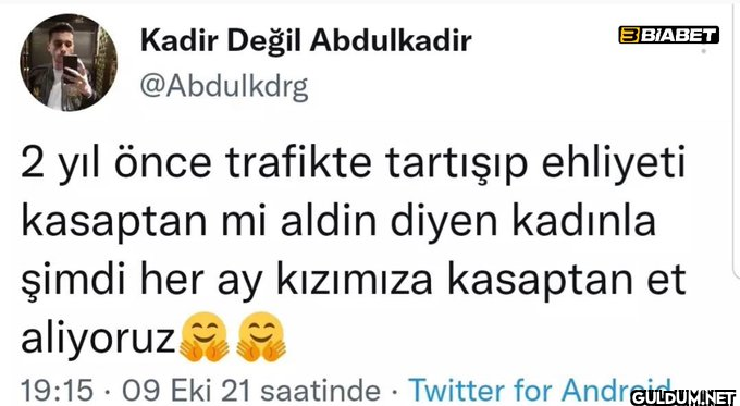 Kadir Değil Abdulkadir...