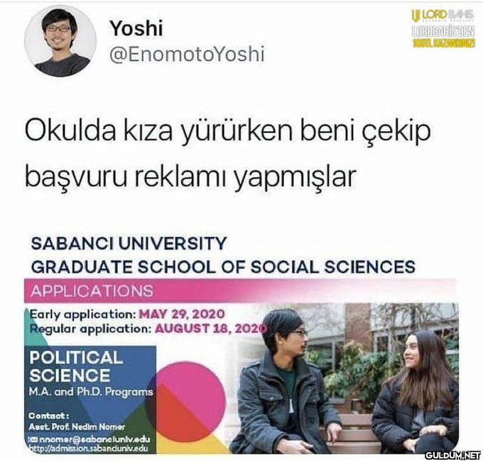 Yoshi @EnomotoYoshi Okulda...