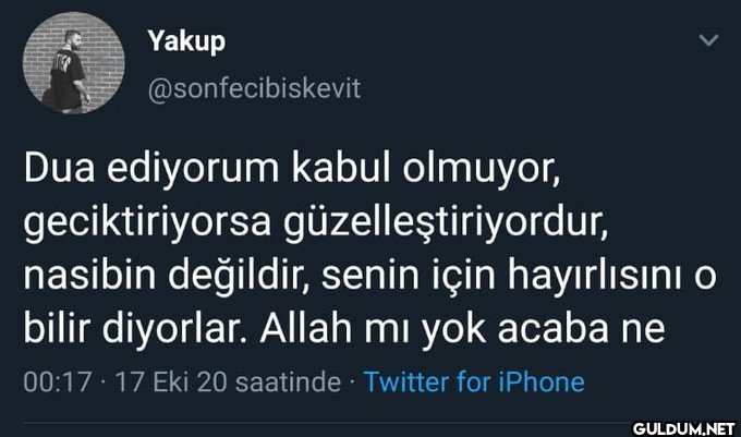 Yakup @sonfecibiskevit Dua...
