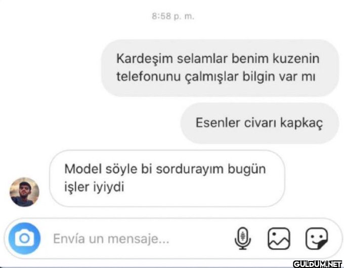 Çevre desen var   8:58 p....