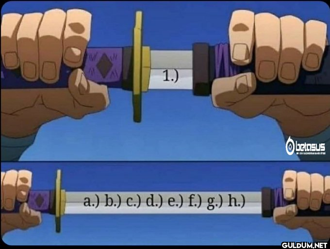 Hoca:Sadece 1 soru var...
