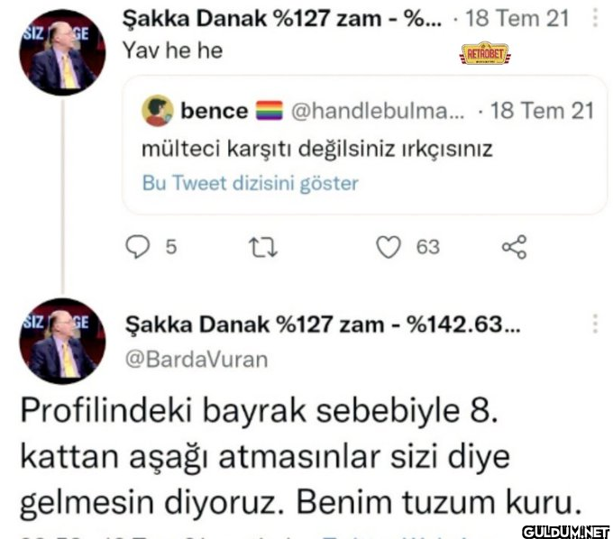 SIZ GE Şakka Danak 7 zam -...