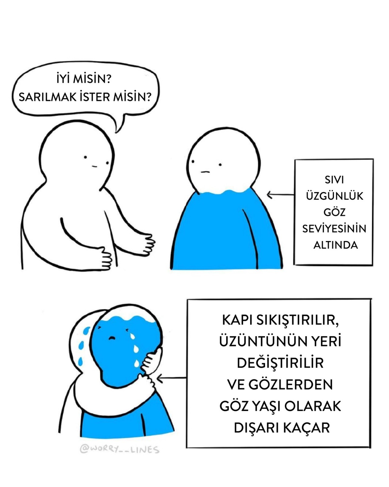 Sarılmak her şeyin ilacı...