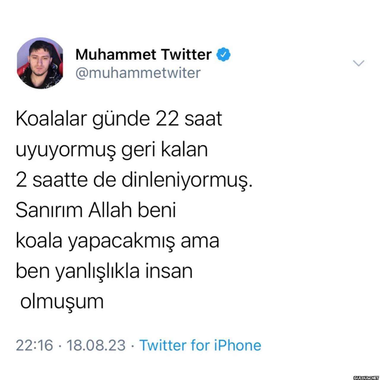 Muhammet Twitter on August...