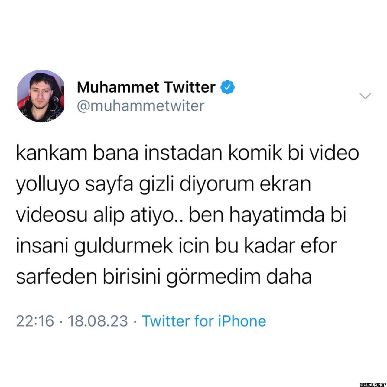 Muhammet Twitter on August...