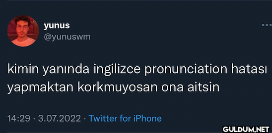 yunus @yunuswm kimin...