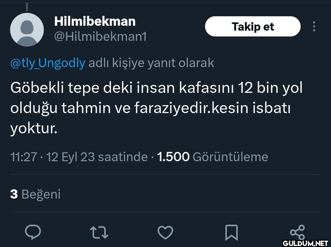 Kesin isbatı yoktur  ...