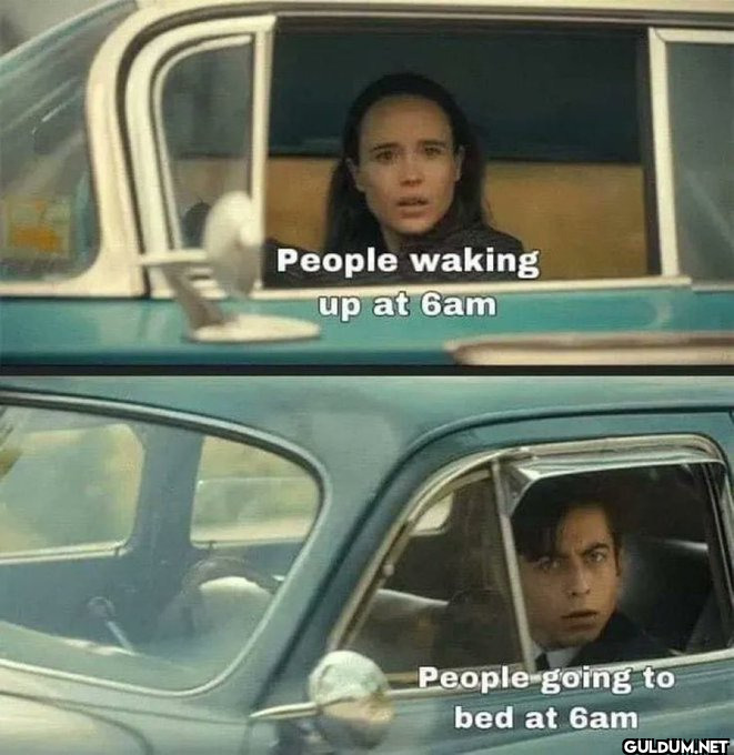 People waking up at 6am...