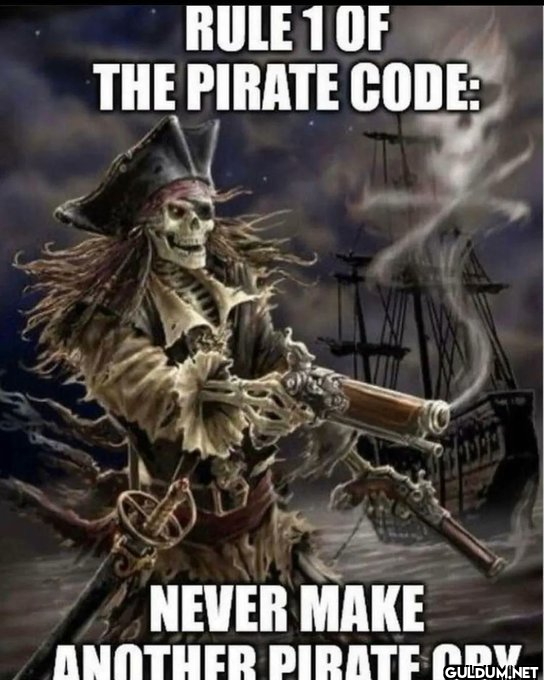 RULE 1 OF THE PIRATE CODE:...