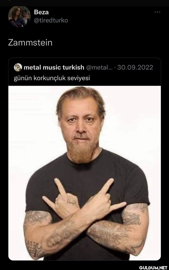 Beza @tiredturko Zammstein...
