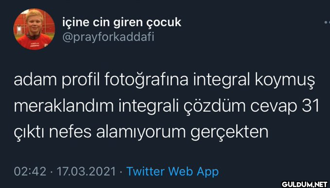 içine cin giren çocuk...